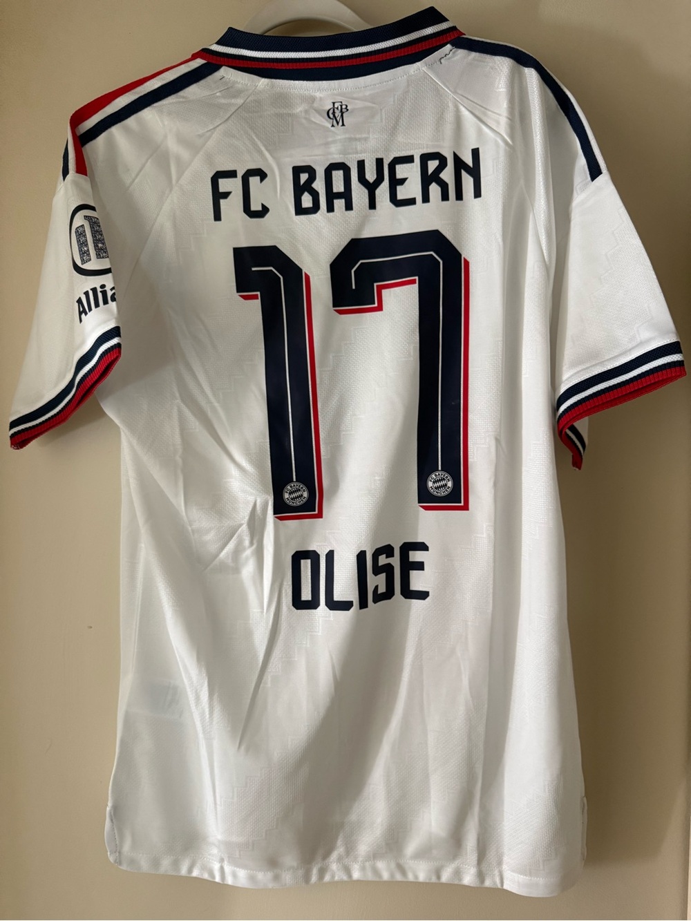 FC Bayern Away 26/27 Jersey with Navy and Red Trim